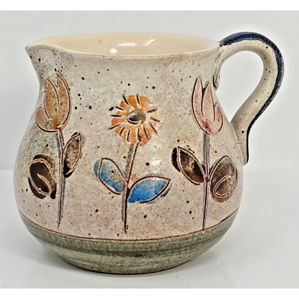 Modigliani Via Condotti Roma 3.5"H Creamer Original Painted Vintage U324‎